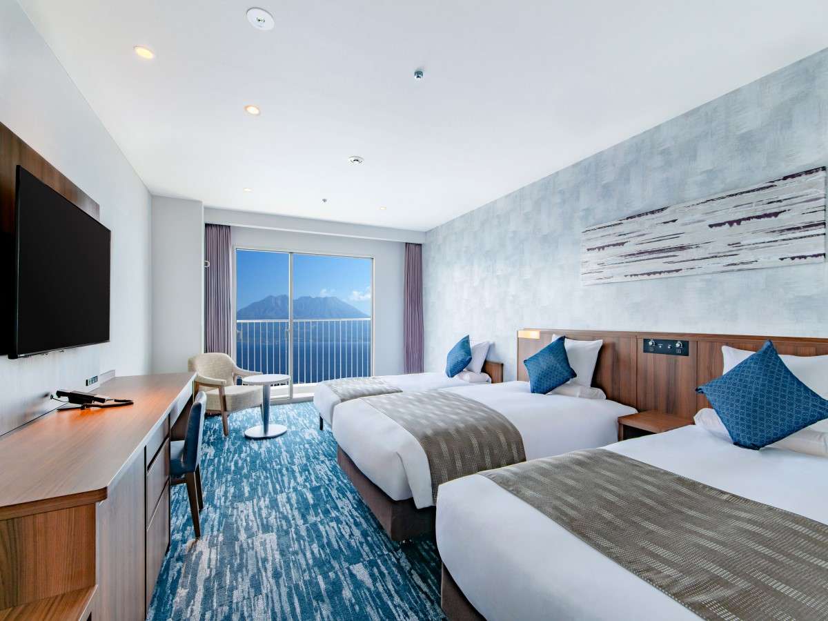 デラックスファミリートリプル桜島ビュー